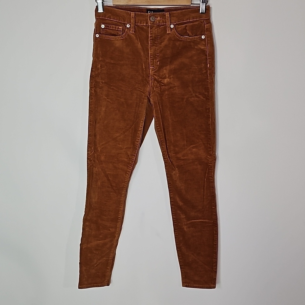 Gap 27x26 orange/brown corduroy leggings